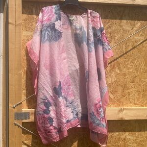 Elegant Pink Floral Women's Tunic
